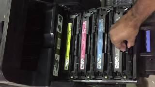 Replacing toner cartridge for the HP LaserJet Pro 200 Color MFP M276nw Printer Series