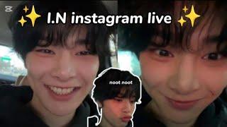 jeongin instagram live!