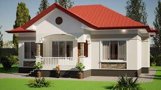 3 BEDROOM BUNGALOW HOUSE DESIGN - 88 SQM / 947.2 SQFT- SMALL & SIMPLE HOUSE