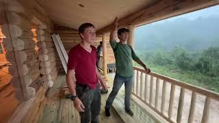 RAINSTORM AT BUILDING SITE, EPISODE 7- Ozark Mountains Missouri Meadowlark Log Home