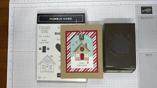 Stampin’ Up! Humble Home Christmas Card Tutorial #diy #papercrafting #foldablepapercrafts #christmas