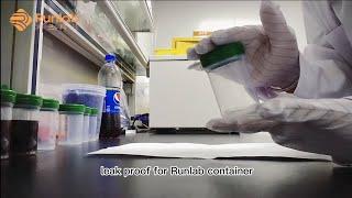 Leakproof Test for Histology Specimen Container, Runlab Formalin Specimen Containers