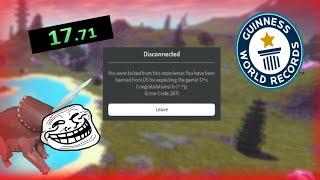 DS Ban Speedrun any% | Roblox Dinosaur Simulator (World Record)