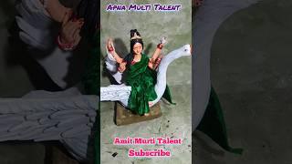 saraswati puja murti making | saraswati murti making 2023 #shorts