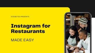 Instagram for Restaurants MADE EASY - by Digibites