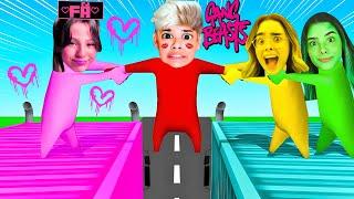 SÓ POR CAUSA tem uma FÃ LOUCA no GANG BEASTS! - Estevão, Milla e Milly #soporcausa