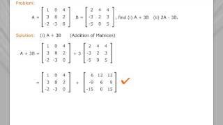 Adding and Subtracting Matrices