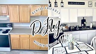 KITCHEN MAKEOVER UNDER $30! DIY RENTAL FRIENDLY