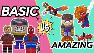 Upgrading LEGO MARVEL Minifigures From BASIC To AMAZING!