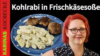 Kohlrabi in cremiger Frischkäsesoße - Schritt für Schritt Rezept | Histaminarm kochen!