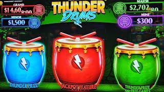 WOW I Won JACKPOT On My First Attempt At Thunder Drums Slot