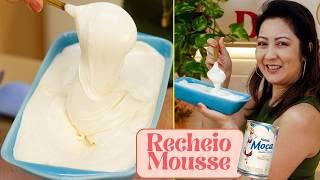 RECHEIO MOUSSE CREMOSO DE LEITE CONDENSADO - PERFEITO PARA BOLOS, COBERTURAS, TORTAS - Dika da Naka