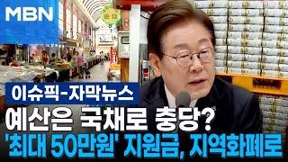 [자막뉴스] 예산은 국채로 충당?…'최대 50만 원' 민생지원금, 지역화폐로 | 이슈픽