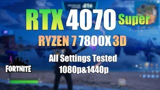 RTX 4070 Super : Fortnite - All Settings Tested In Late 2024