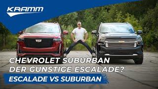 Cadillac Escalade vs Chevrolet Suburban im Vergleich | US CARS GERMANY by KRAMM