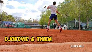 Novak Djokovic & Dominic Thiem Practice - SO 2022 | Court Level View