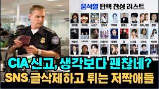 연예인들 CIA 신고 떡밥, 생각보다 효과 좋은데?? - 반미하면 미국 왜 가냐?