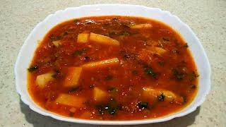 БЫСТРЫЙ ТОМАТНЫЙ СУП С ОВОЩАМИ