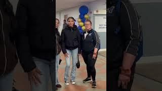 Student-Athletes(M. Abreu ‘25 & M. Suarez ‘25-Franklin K. Lane) visiting Monroe College & HC Farina
