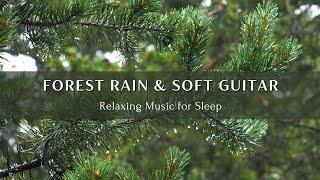 Sleep Instantly Gentle Guitar and Rainfall in Tranquil Forest | Deep Sleep, Stress Relief