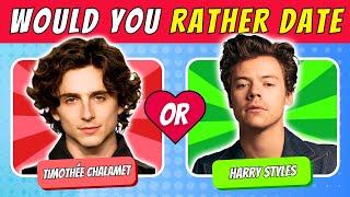 WHO WOULD YOU RATHER DATE? - MALE EDITION (2024) | QUIZ WAVEZ