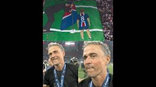 PSG fans with a Special Tifo of Luis Enrique and his late daughter Xana  | UCL Final 2025