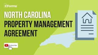 North Carolina Property Management Agreement - EXPLAINED