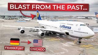 BRUTALLY HONEST | Frankfurt to Chicago O'Hare in ECONOMY aboard Lufthansa's ancient BOEING 747-400!