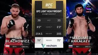 Jan Blachowicz vs Magomed Ankalaev Full Fight