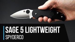 Spyderco Sage 5 Lightweight Comparison and Overview