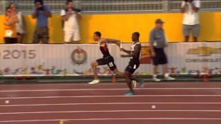 TORONTO 2015 Pan Am Games - Men's 4x100m Relay FINAL - Canada, Antigua & Barbuda DISQUALIFIED HD