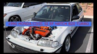 1990 Honda Civic Si EF Hatch B20 Turbo