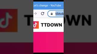 Download TikTok videos without watermark by tiktokvideodownloader.io