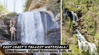 We Found The East Coast's Tallest Waterfall! (Lake Keowee, SC and Whitewater Falls, NC)