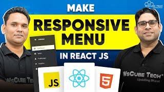 React JS Project: How to Create Responsive Navbar Menu From Scratch in 8 Minutes