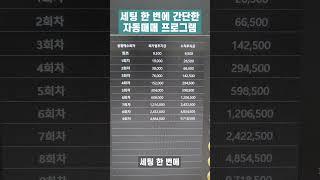 세팅 한 번에 간단한 자동매매 프로그램 [고정댓글 확인]#shorts