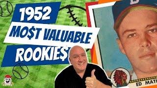 7 Most Valuable 1952 Topps Rookie Cards Vintage Baseball Cards!