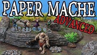 Dungeons and Dragons Advanced Paper Mache (Papier-mâché) Terrain Craft Tutorial (DM's Craft #200)