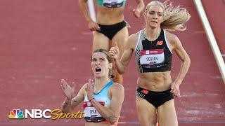 Krissy Gear's UNBELIEVABLE KICK steals steeplechase National title from Emma Coburn | NBC Sports