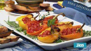 Culinary guru Dorie Greenspan makes a ricotta and tomato-stuffed peppers