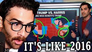 Path To Victory For Trump And Harris | Hasanabi Reacts