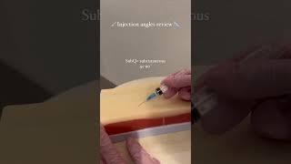 Types of given injection angle review.#shorts #medicalstudent #nursing #shortvideo #short #injection