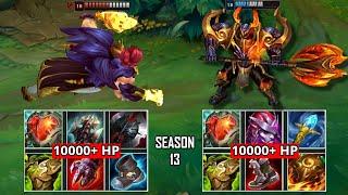 10K HP SETT vs 10K HP MORDEKAISER FULL BUILD FIGHTS & Best Pentakills!