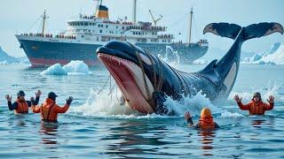 Orca Whale Helps its injured Rescuer Back