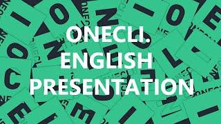 ONECLI. - ENGLISH PRESENTATION