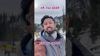 Solang valley snow update // 03 Jan 2025 // snow hi snow #snowvalley #snowfall #solangvalley #manali