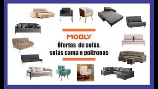 LOJAS MOBLY: ofertas de sofás, sofás cama e poltronas