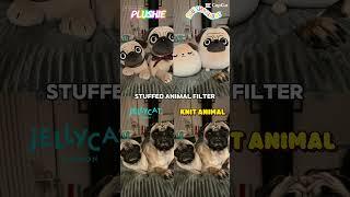 Me and my sista nori if we were stuffies. #dog #pug #norithepug #sunnythepug #rescuedog #capcut