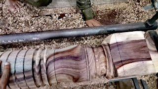 Amazing skills on Extreme biggest wood lathe. Excellent Techniques on Large wood lathes. 786