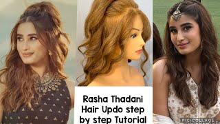 Trending Rasha Thadani Hairstyles | Half Up Ponytail Hair style girl | Easy Hairstyle